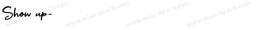 Show up字体转换
